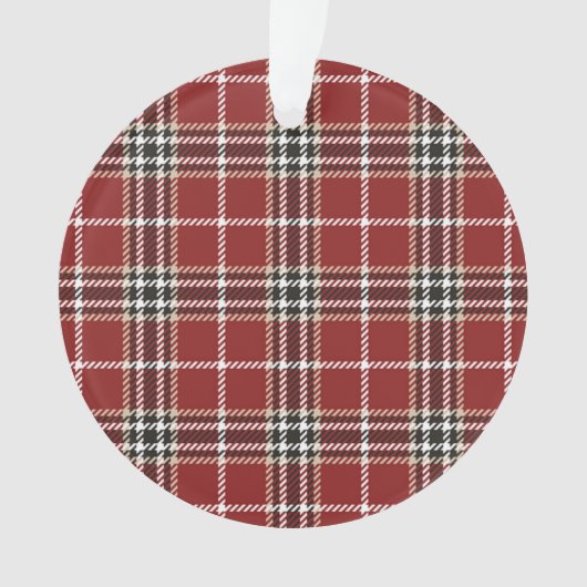 Lumberjack Tartan Plaid Custom Holiday Tree Orname (devant)