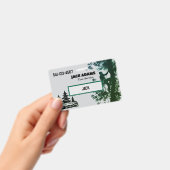 Lumberjack Tree Service Business Card Badge (Handheld)