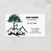 Lumberjack Tree-Visitekaartje Visitekaartje (Voorkant)