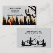 Lumberjack Tree-Visitekaartje Visitekaartje (Voorkant / Achterkant)