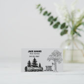 Lumberjack Tree-Visitekaartje Visitekaartje (Staand voorkant)