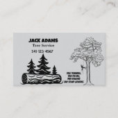Lumberjack Tree-Visitekaartje Visitekaartje (Voorkant)