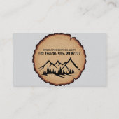 Lumberjack Tree-Visitekaartje Visitekaartje (Achterkant)