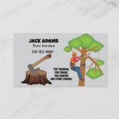 Lumberjack Tree-Visitekaartje Visitekaartje (Voorkant)