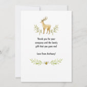 Lumberjack Verjaardag Bedankkaart (Achterkant)