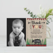 Lumberjack Wild One Bear Anniversaire Merci Cartes (Debout devant)