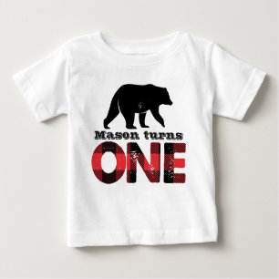 Lumberjack Wilderness Boys First Birthday Shirt