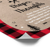 Lumberjack Woodland Beer Diaper Thoughts Poster (Hoek)