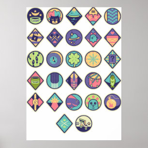 Lumberjanes Patches Poster