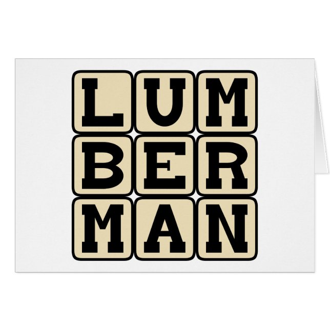 Lumberman, coupe de bois (Devant horizontal)