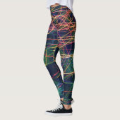 Lumière Art Abstrait Colorful Leggings (Gauche)