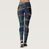 Lumière Art Abstrait Colorful Leggings (Dos)