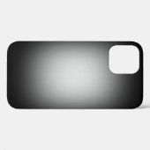 Lumière blanche sur le Coque noir-coque iphone Mat (Verso (horizontal))