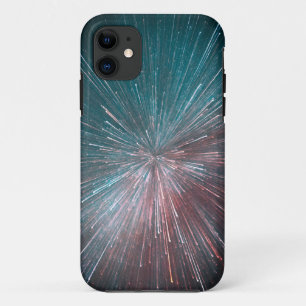 Lumière colorée rayonne coque iphone