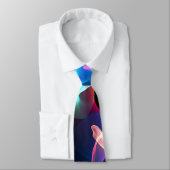 Lumière couleur Abstraite sur Cravate noir (Attaché)