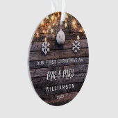 LUMIÈRE DE BOIS RUSTIQUE PREMIÈRE PHOTO DE NOËL PE (devant)