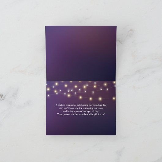 Lumière de corde Soirée Mariage Merci (Intérieur)