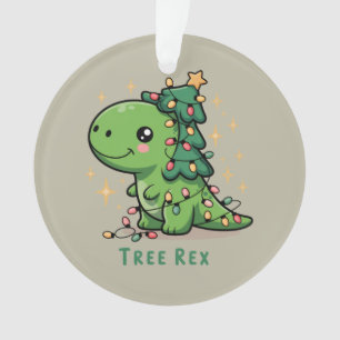 Lumière de dinosaure de Noël Fête drôle Rex d'arbr