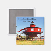 Lumière de Knoll de Sept Pieds, Magnet du Maryland (Recto/Verso)