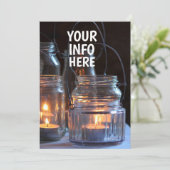 LUMIÈRE DE LA BOÎTE DANS LES JARS INVITATIONS DE M (Debout devant)