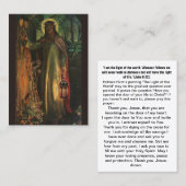 Lumière de la carte de prière mondiale (Devant / Derrière)