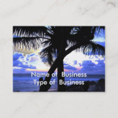 Lumière de la lune carte de visite (Dos)