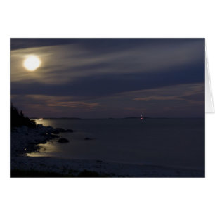 Lumière de la lune de Crystal Crescent Beach