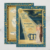 Lumière de la lune Romance Mariage Invitations 2 - (Devant / Derrière)