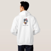 Lumière de sweat - shirt à capuche de conseil de (Dos entier)