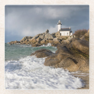 Lumière délicieuse dans le Finistère Nord Glazen Onderzetter