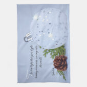 Lumière du monde de Noël serviette de cuisine (Vertical)