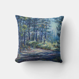 "Lumière du soir sur la piste" Coussin