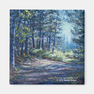 "Lumière du soir sur la piste" Magnet