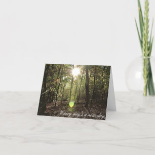 Lumière du soleil - carte pour notes