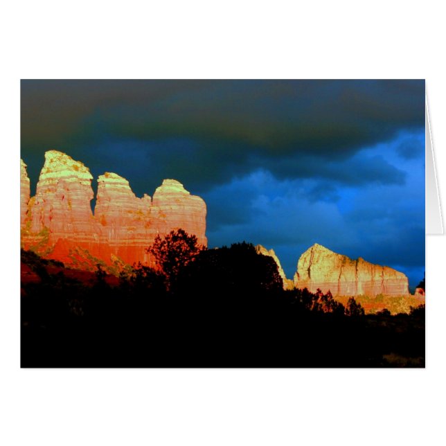 Lumière du soleil sur Steamboat Rock (Devant horizontal)