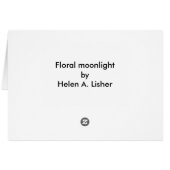 Lumière lune florale (Dos Horizontal)