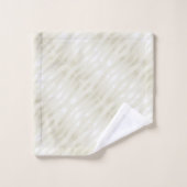 Lumière noble texturée beige et blanc (Gant de toilette)