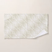 Lumière noble texturée beige et blanc (Serviette à main)