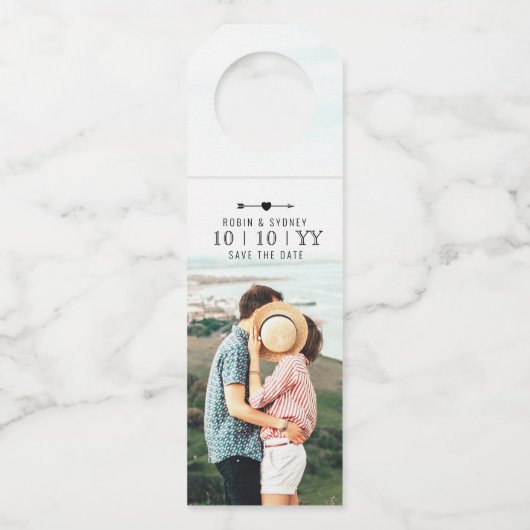 Lumière Photo | Sauvegarder la Date | Étiquette de (Devant)