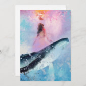 Lumière pour les baleines : Carte pour notes (Devant / Derrière)