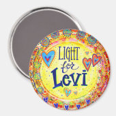 "Lumière pour Levi'"Inspirivity Magnet (Recto/Verso)