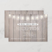 LUMIÈRE RUSTIQUE - CARTE DE RÉCEPTION (Devant / Derrière)