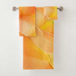 Lumière sculptée en jaune et orange