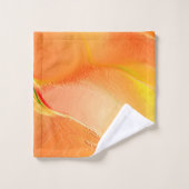 Lumière sculptée en jaune et orange (Gant de toilette)