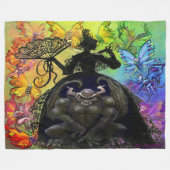 Lumière sur une couverture en polaire foncée (Devant (Horizontal))