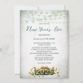 Lumière Verte Présente Élégante Invitation du Nouv (Devant)