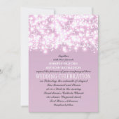 lumière violette lumière mariage invitations maria (Devant)