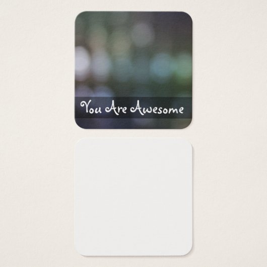 Lumière vive, Bokeh Photo Message (Devant & derrière)