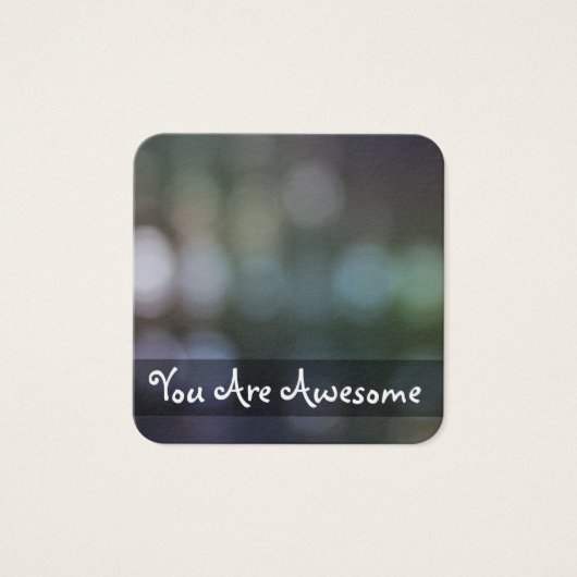 Lumière vive, Bokeh Photo Message (Devant)