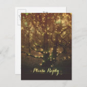 lumières à cordes arbres forestiers RSVP cartes po (Devant / Derrière)